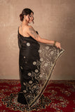 Bhushita- Black Gota Jaal Saree