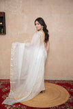 Chandrika- White Floral Gota Saree