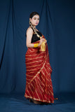 Raj Rani - Red Kota Silk Leheriya Saree