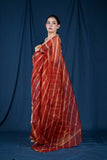 Raj Rani - Red Kota Silk Leheriya Saree