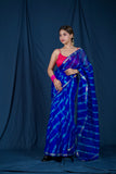 Neeli Kusum - Blue Kota Silk Leheriya Saree