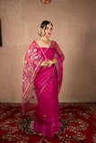 Divyana- Pink Gota Jaal Saree
