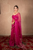 Divyana- Pink Gota Jaal Saree