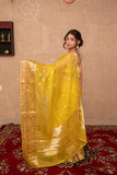 Diya- Yellow Kota Silk Saree