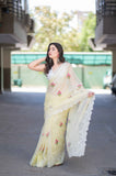 Golden Charm- Yellow Kota Doria Saree
