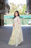 Golden Charm- Yellow Kota Doria Saree