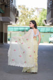 Golden Charm- Yellow Kota Doria Saree