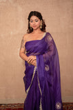 Gul- Purple Buti Work Kota Silk Saree