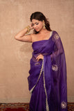 Gul- Purple Buti Work Kota Silk Saree