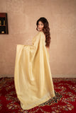 Harita- White Linen Saree