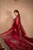 Heer - Maroon Buti work kota silks saree