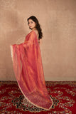 Ila- Pink Kota Tissue Saree