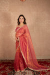 Ila- Pink Kota Tissue Saree