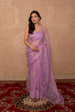 Inaaya- Mauve Kota Silk Saree