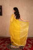 Ira- Yellow Kota Tissue Saree