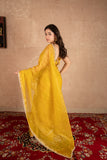 Ira- Yellow Kota Tissue Saree