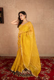 Ira- Yellow Kota Tissue Saree