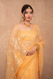 Jashnavi- Orange Gota Jaal Saree