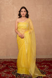 Jiya- Yellow Kota Silk Saree
