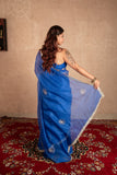 Kaya- Blue Buti work kota silks saree