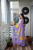 Lil Sparrow- Handpainted Kota Doria Saree