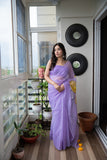 Lil Sparrow- Handpainted Kota Doria Saree