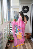Luminella- Handpainted Kota Doria Saree