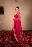 Mehak- Maroon Kota Silk Saree