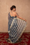 Rangnoor- Blue Gota Work Saree