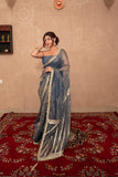 Rangnoor- Blue Gota Work Saree