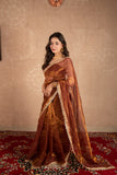 Reet- Brown Kota Tissue Saree