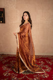 Reet- Brown Kota Tissue Saree