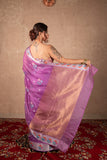 Ridhi- Purple Kota Silk Saree