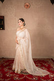 Rohi- Cream Kota Silk Saree