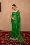 Sonika- Green Gota Jaal Saree