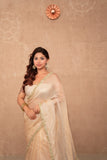 Sunehri- White Gota Work Saree