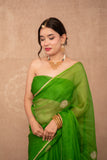 Sutra- Green Gota Jaal Saree