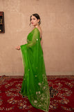 Sutra- Green Gota Jaal Saree