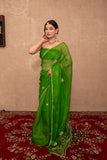 Sutra- Green Gota Jaal Saree