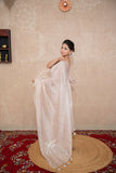 Tanirika- Beige Silk Linen Saree