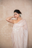 Tanirika- Beige Silk Linen Saree