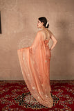 Twarita- Rose Gold Gota Jaal Saree