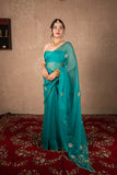 Varnini - Blue Gota Jaal Saree