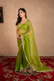 Vedaa- Green Kota Tissue Saree